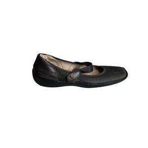 Stretchies Women's Charcoal Gray Mary Jane Flats Size 8.5M Comfortable Walking